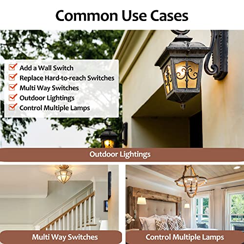 3 Way Wireless Light Switch Kit with Receiver