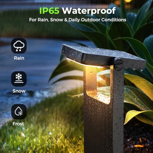Solar Pathway Lights Outdoor (4 Count)