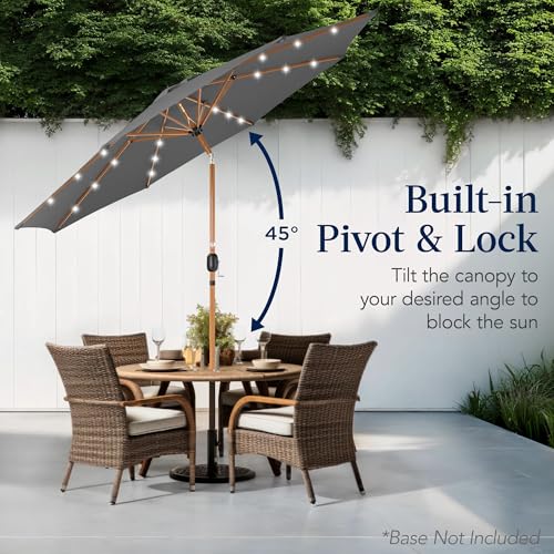 10ft Solar Market Patio Umbrella w