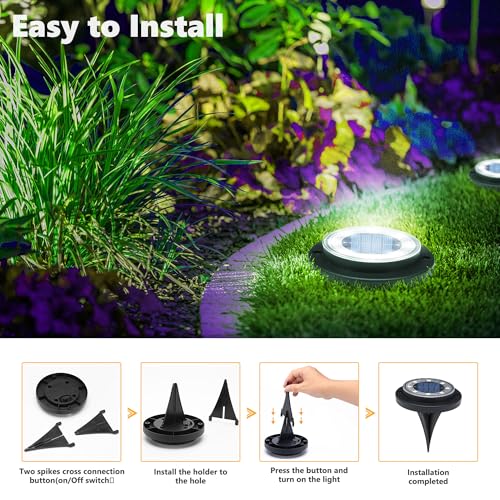 Solar Lights Outdoor Waterproof (12 Count)