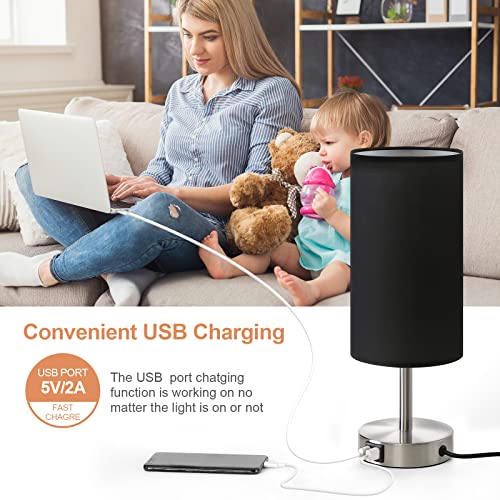Bedside Lamp with USB Port