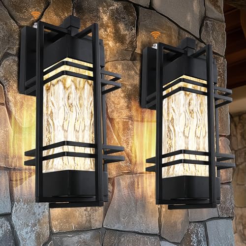 15'' Dusk to Dawn Outdoor Wall Lantern (2 Count)