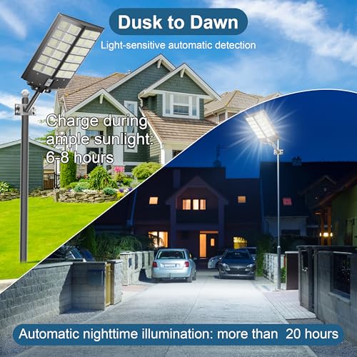 2 Pack Solar Street Light (2 Count)