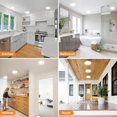3 Pack Flush Mount Ceiling Light Fixtures (3 Count)
