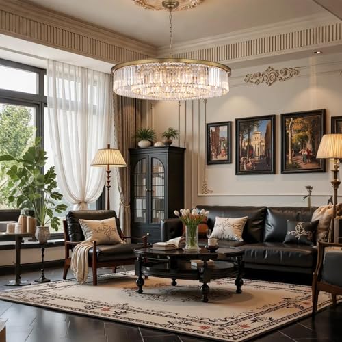 Large Crystal Chandelier Modern Luxury Pendant Ceiling Lights Fixture 18
