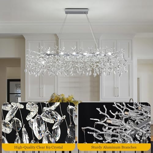 Tree Branch Chandelier Modern Crystal Pendant Light