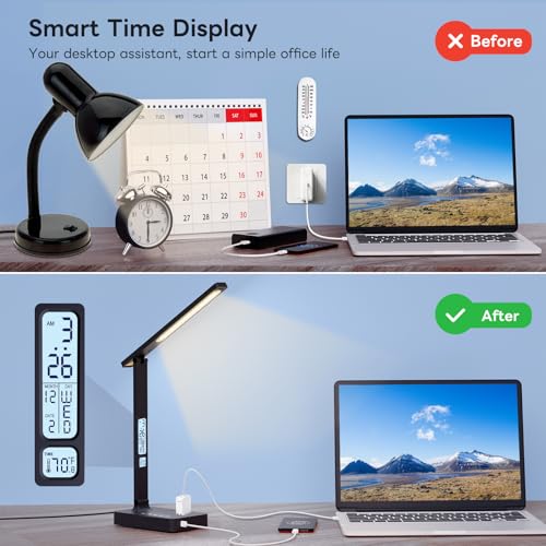 Desk Lamp with USB Charging Port