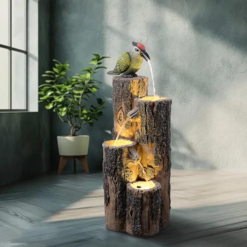 Water Fountain Outdoor with Hummingbird