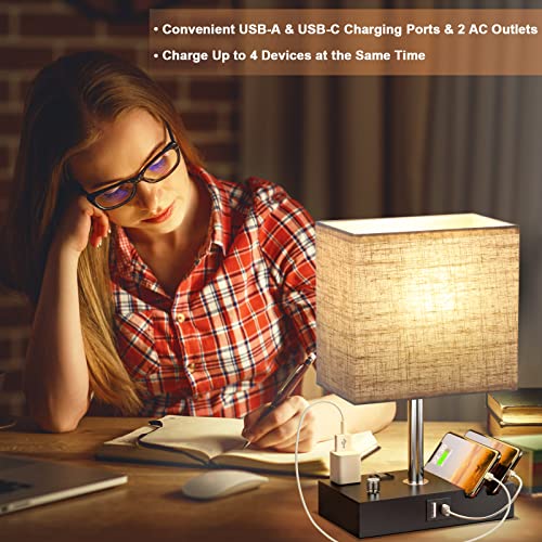 Beige Table Lamp for Bedroom