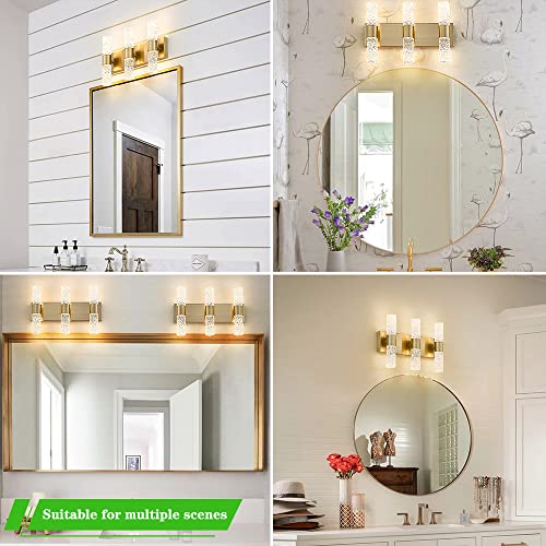Gold Bathroom Light Fixture