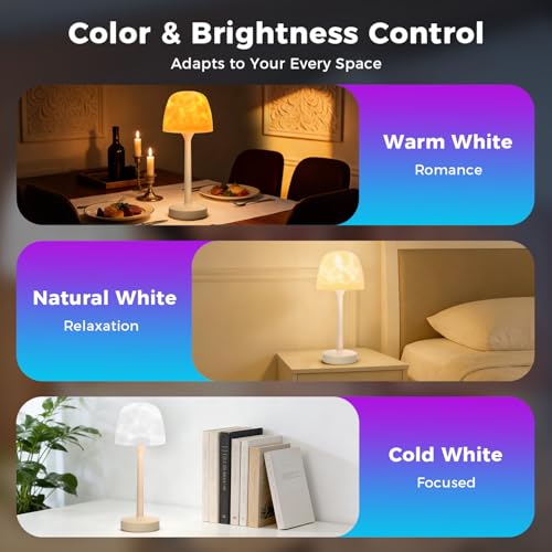 Waterproof Shower Lamp Rechargeable LED Ocean Projector Outdoor Table Lamps
