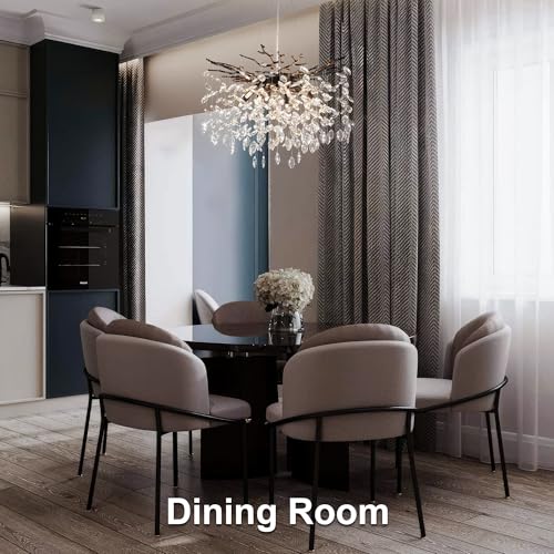 23.6" Modern Tree Branch Crystal Chandelier