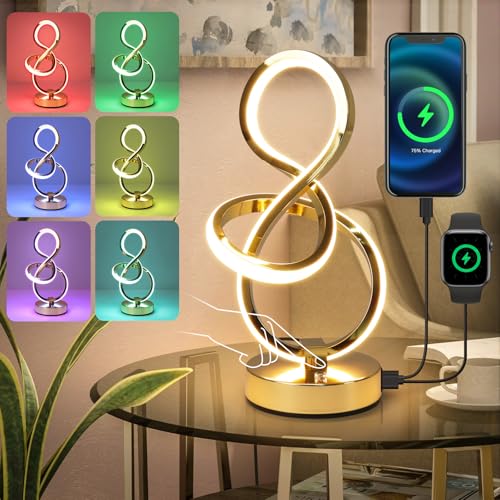 Modern Spiral Table Lamp