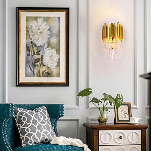 Gold Crystal Wall Sconce