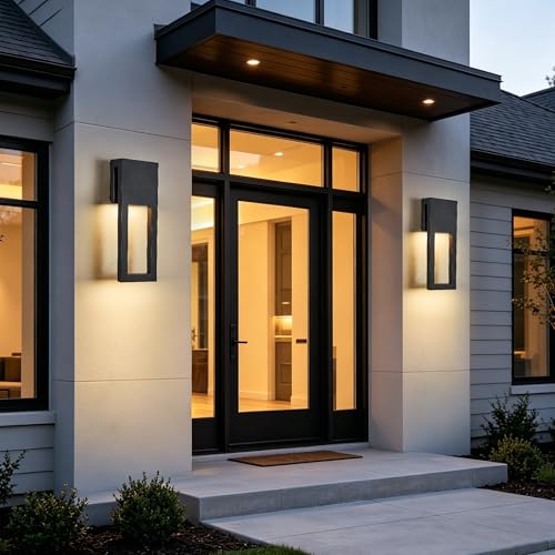 Set of 2 Dusk to Dawn Outdoor Wall Lights (2 Count)