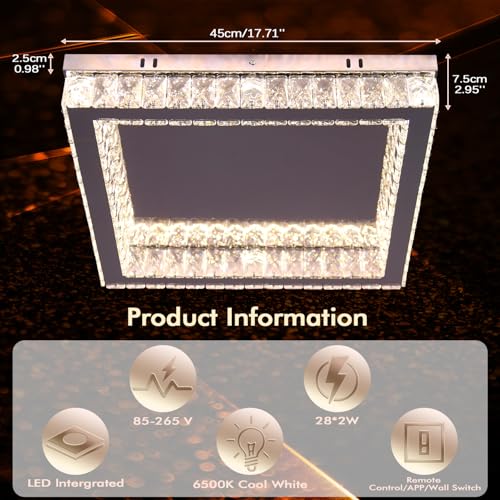 Square Crystal Chandelier