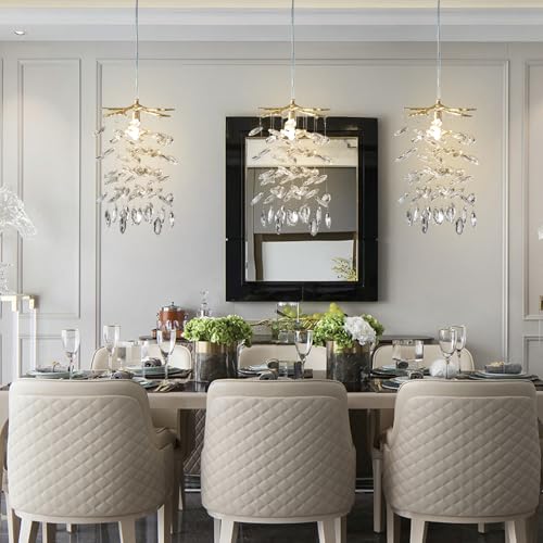8.3" Crystal Pendant Light for Kitchen Island