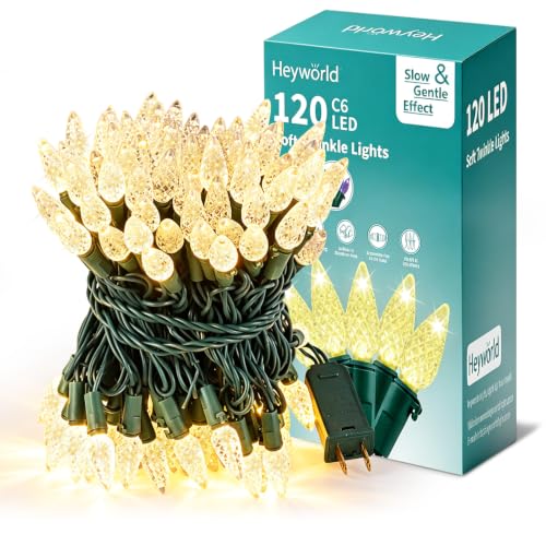 C6 Gentle Twinkle Christmas Lights (Warm White / 120 LED)
