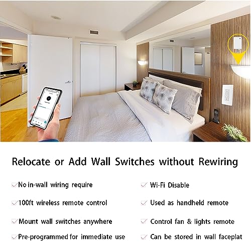 Wireless Light Switch (100 Count)