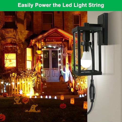 2 Pack 3 in 1 Light Socket Outlet Adapter (2 Count)