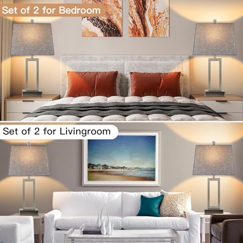 23.5" Touch Control Table Lamps (2 Count)
