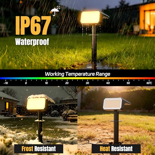 Solar Spot Lights Outdoor Waterproof (10 Count)