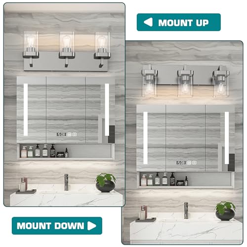 3 Light Bathroom Light Fixtures (3 Count)