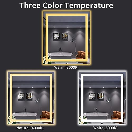 32"X36" LED Bathroom Mirror with Lights