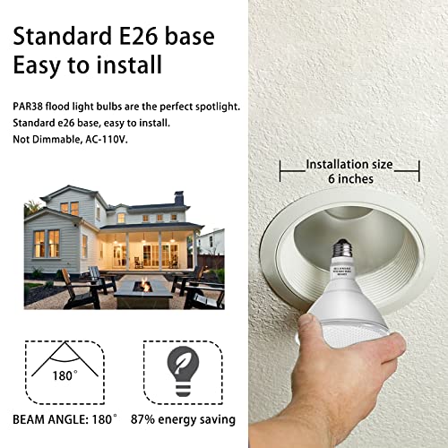 Par38 led Flood Lights Outdoor Light Bulb (2 Count)