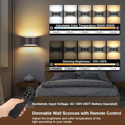 Modern LED Wall Sconces (2 Count)