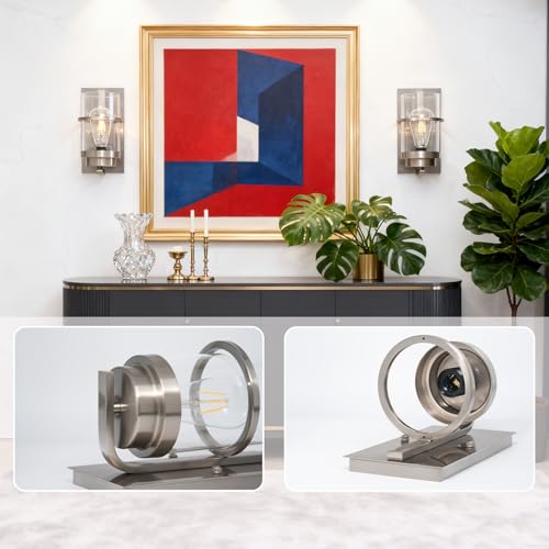 Brushed Nickel Modern Wall Sconces