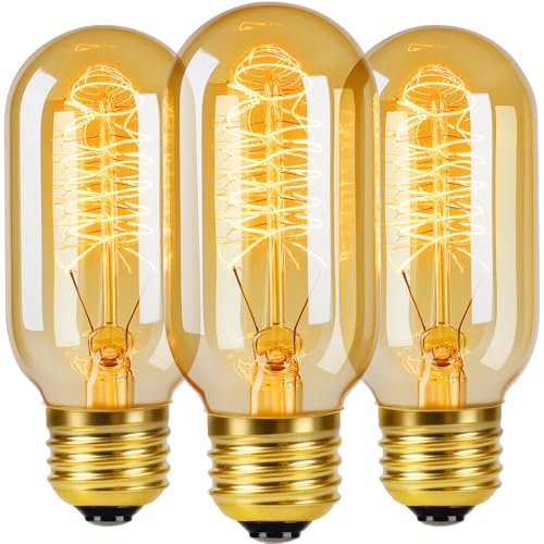 3 Pack Vintage Edison Light Bulbs 40W (3 Count)