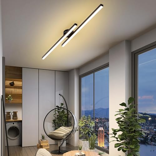 43.3" Modern Ceiling Light with Remote