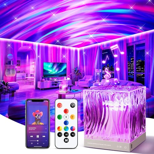 Northern Lights Projector White Noise Sound Machine for Sleep