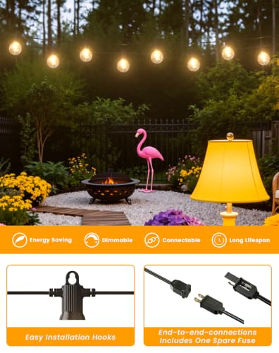 Outdoor String Lights Waterproof (100FT)
