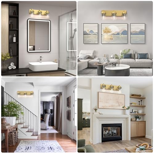 Bathroom Lighting Fixtures (3 Count)