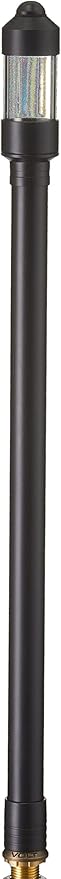 VOLT Conehead 12V Black Brass Path Light (7" Shade, 25" Tall) for Low Voltage Landscape Lighting on Outdoor Pathway, Walkway, Garden, Driveway or Patio - Aura Lighting