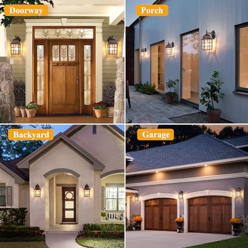 2 Pack Dusk to Dawn Outdoor Lighting Fixture (2 Count)