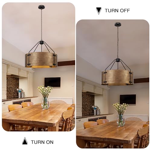 Farmhouse Drum Chandelier