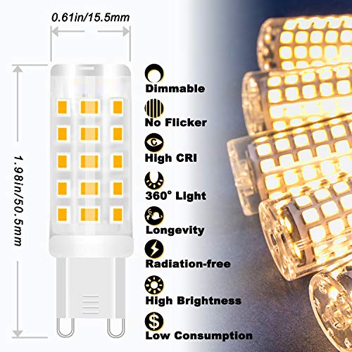 G9 Led Bulb Dimmable 3W Replace 20W 25W 30W Halogen (10 Count)