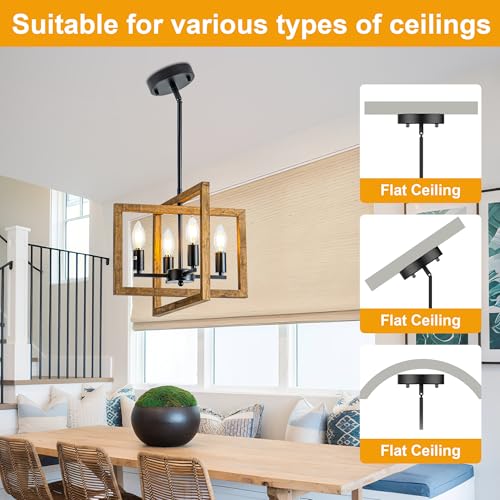 4 Light Farmhouse Chandeliers