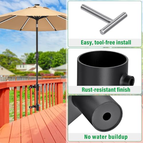 Deck Railing Umbrella Holder for 1