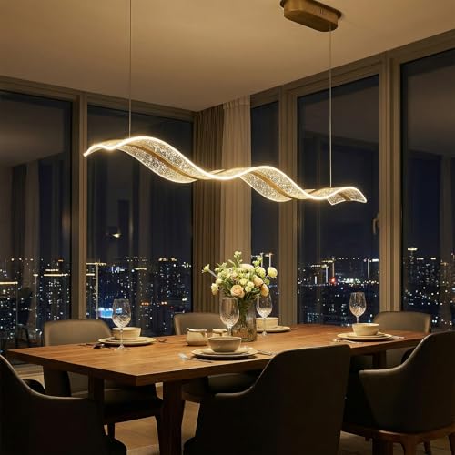 Wave Shaped Pendant Light