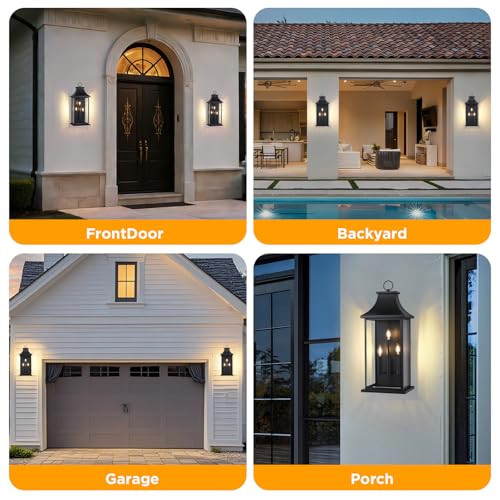 1 Pack 28'' Extra Large Outdoor Wall Lights