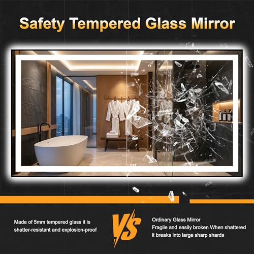 LED Bathroom Mirror with Light