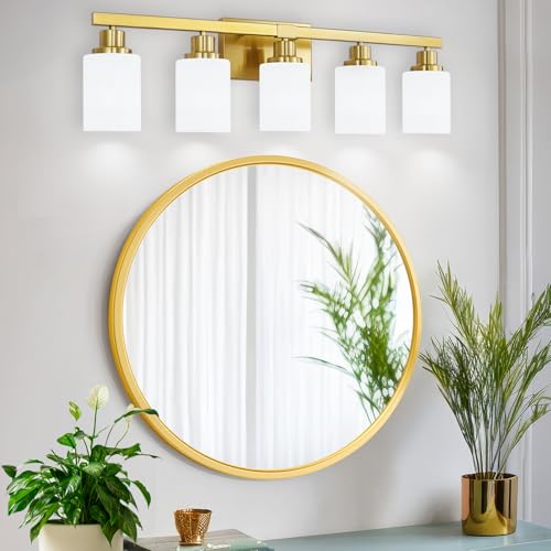 Gold Bathroom Light Fixtures 5