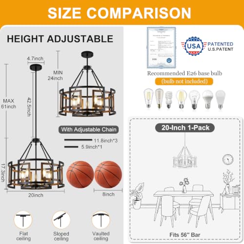 20" Dining Room Light Fixture