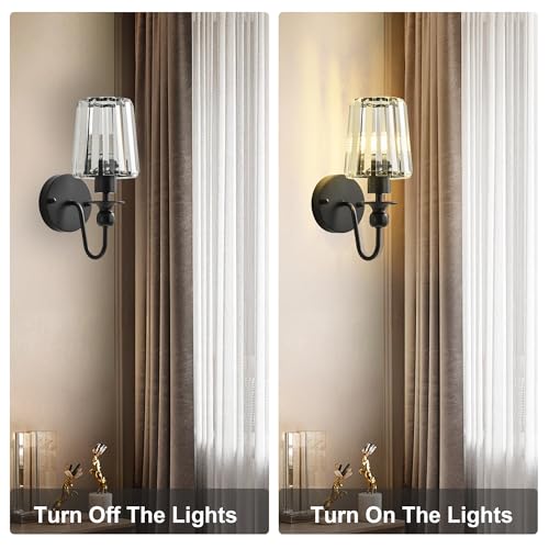 Hardwired Crystal Wall Sconces Set of 2 (2 Count)