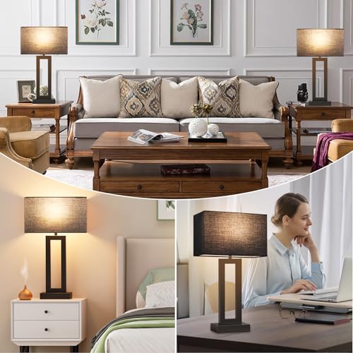 22" Tall Living Room Lamps for Night Stands (2 Count)
