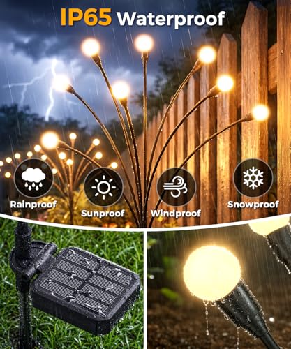 6 Pack Solar Garden Lights 48 LED (6 Count)